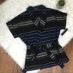 NWT Pendleton Striped Jacket Wrap Kimono M